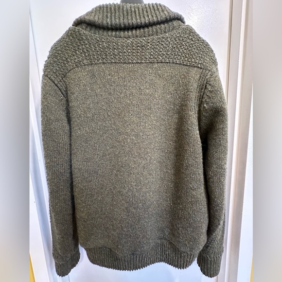 SCHOTT Shawl Collar Sweater style: F1522Jacket- Sz Large - Picture 4 of 16